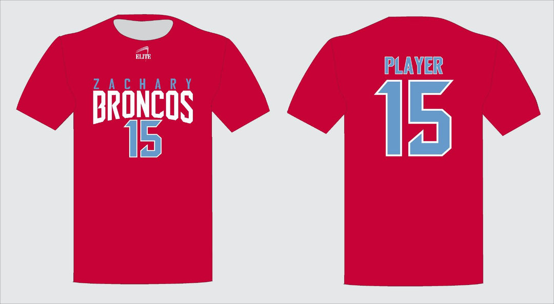 Zachary Broncos Short Sleeve Shirt - Red