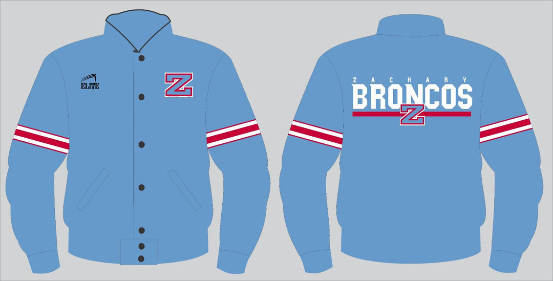 Zachary Broncos Bomber Jacker - Blue