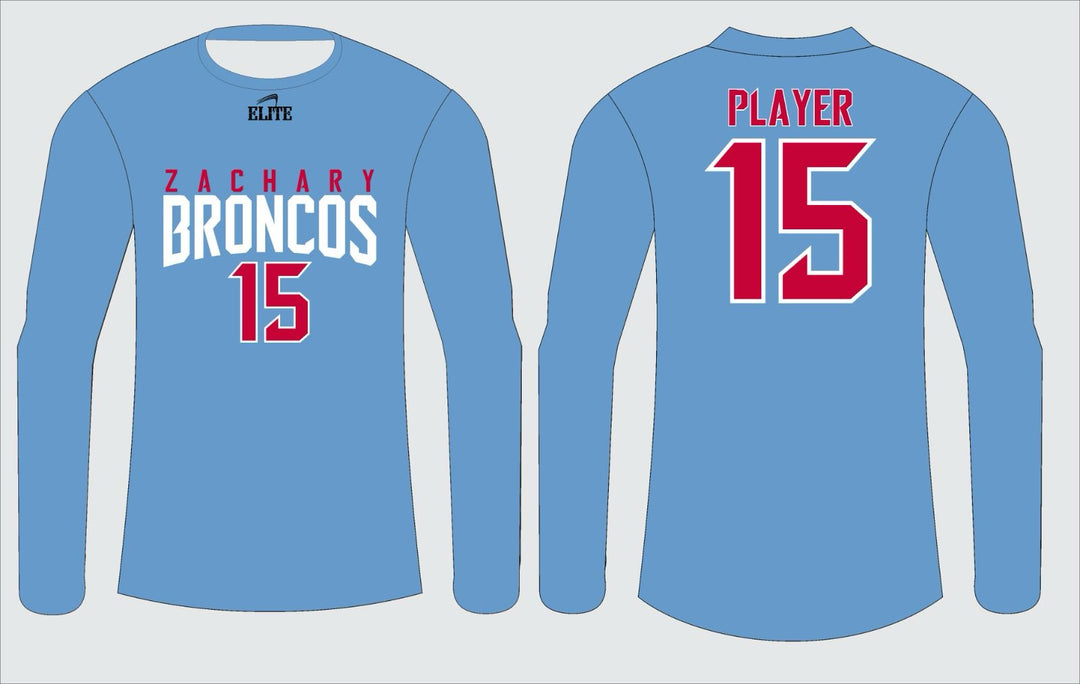 Zachary Broncos Long Sleeve Shirt - Blue