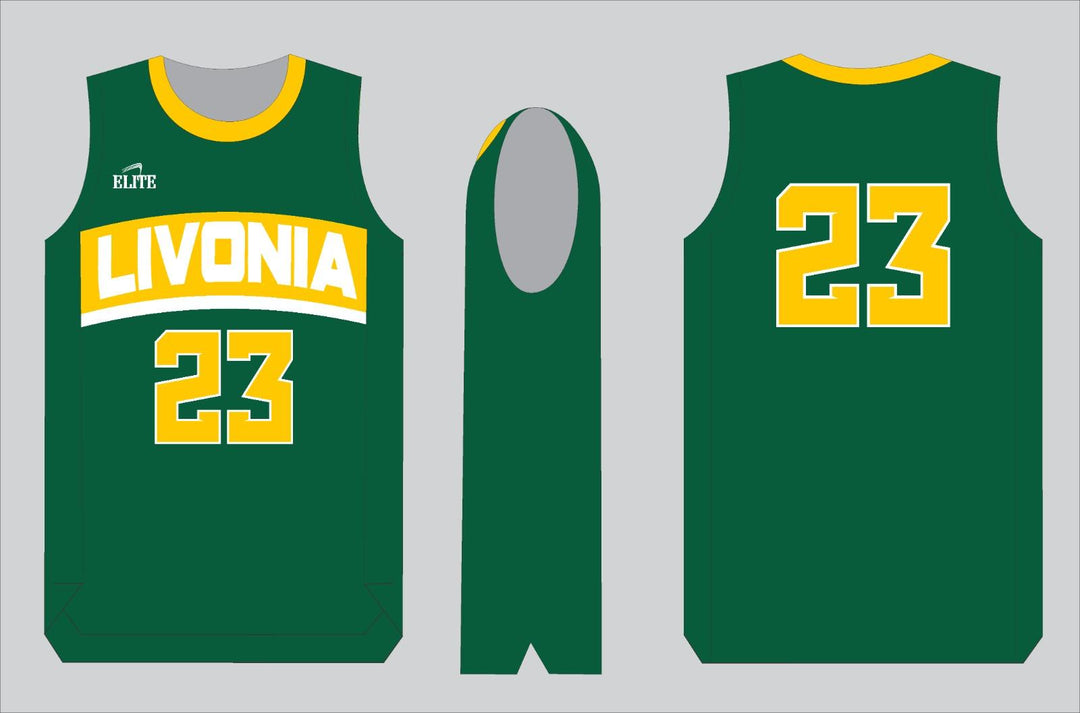 Livonia Basketball Jersey - Green