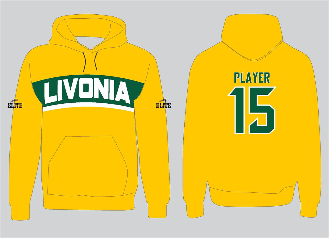 Livonia Hoodie - Yellow (White Logo)
