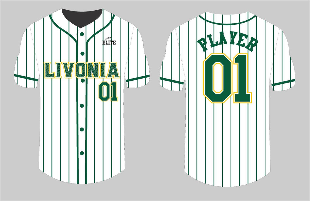 Livonia Baseball Jersey - White