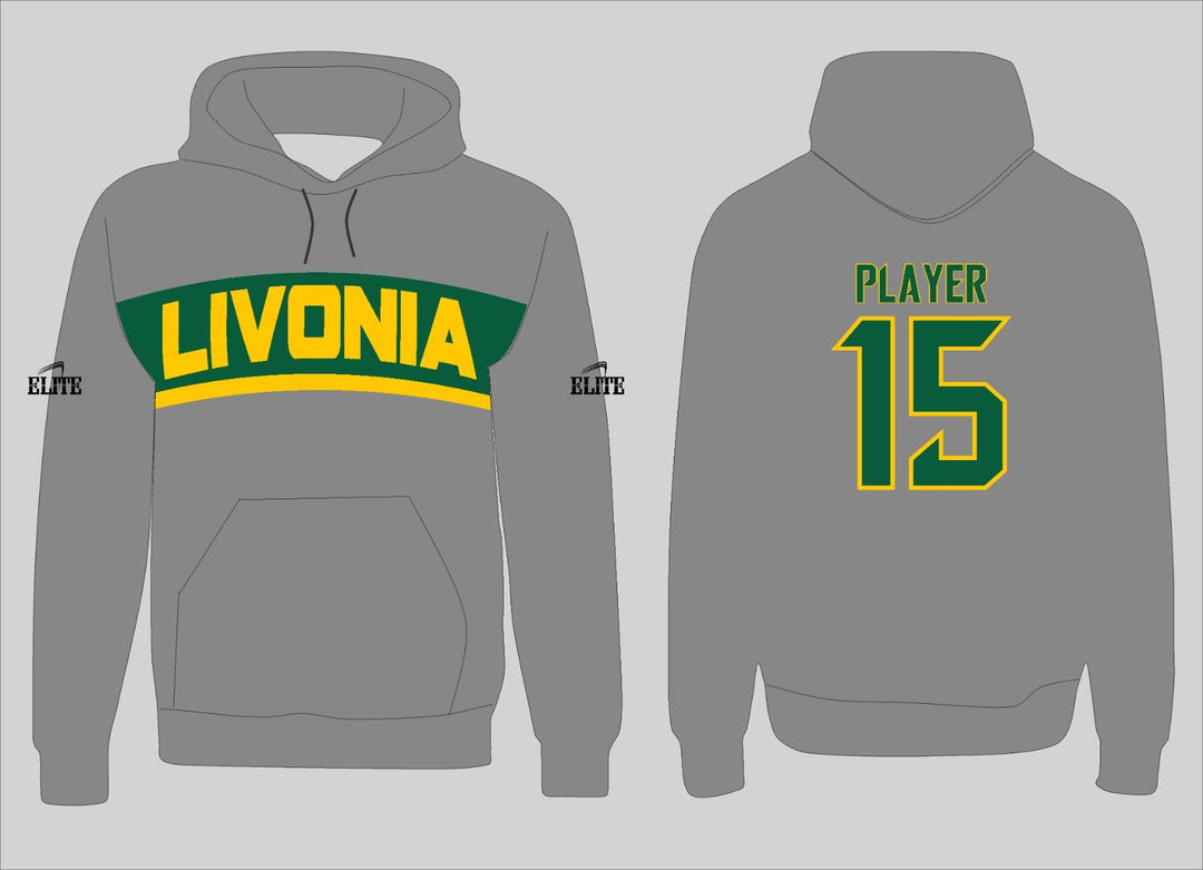 Livonia Hoodie - Grey (Yellow Logo)