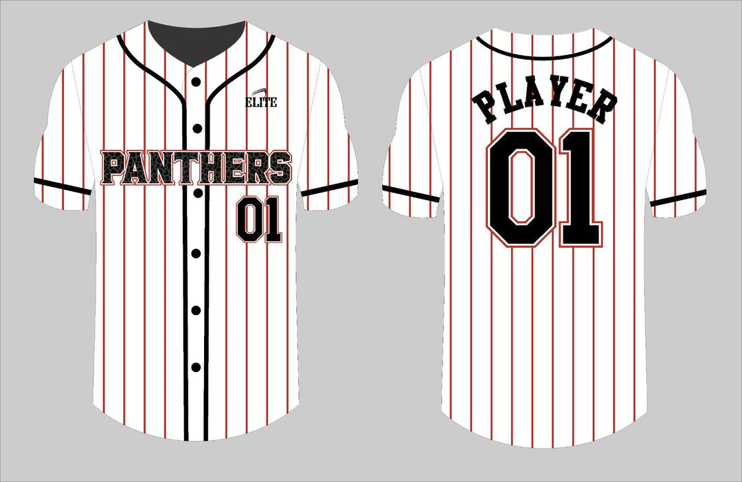 Glen Panthers Baseball Jersey - White