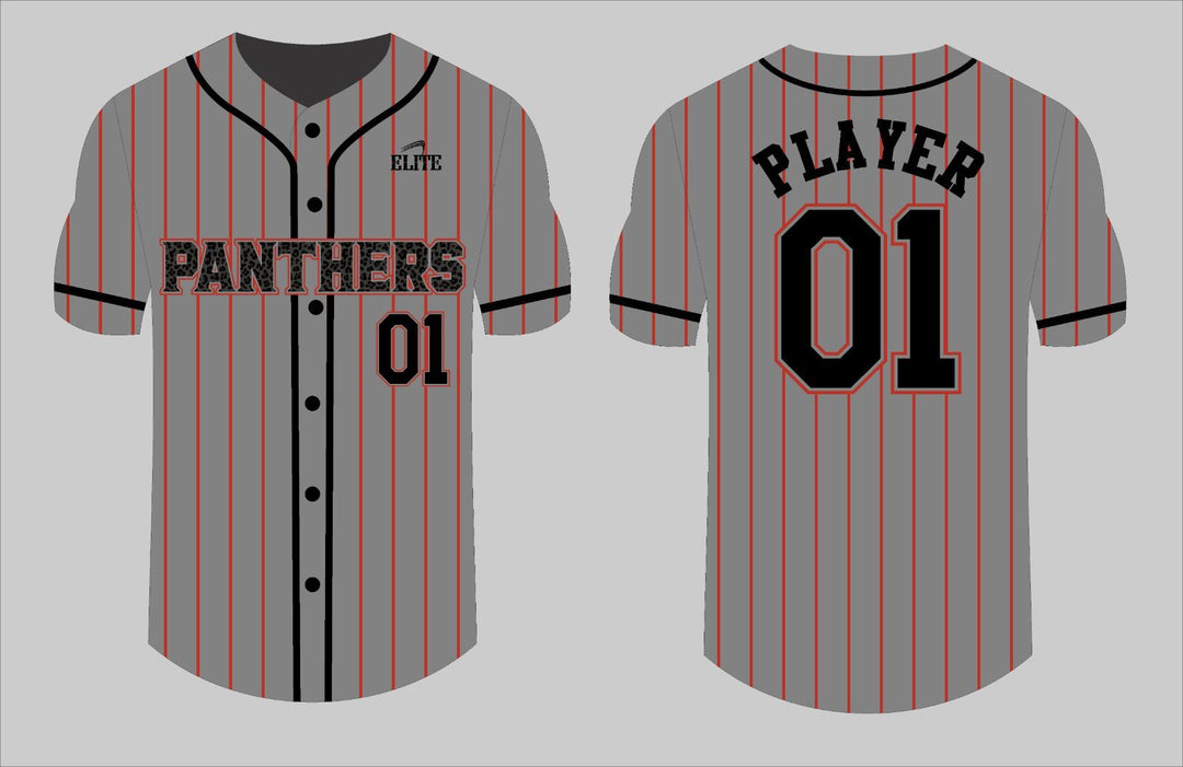 Glen Panthers Baseball Jersey - Grey