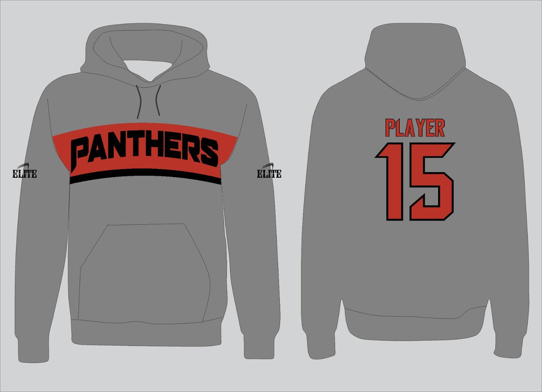 Glen Panthers Hoodie - Grey (Black Logo)