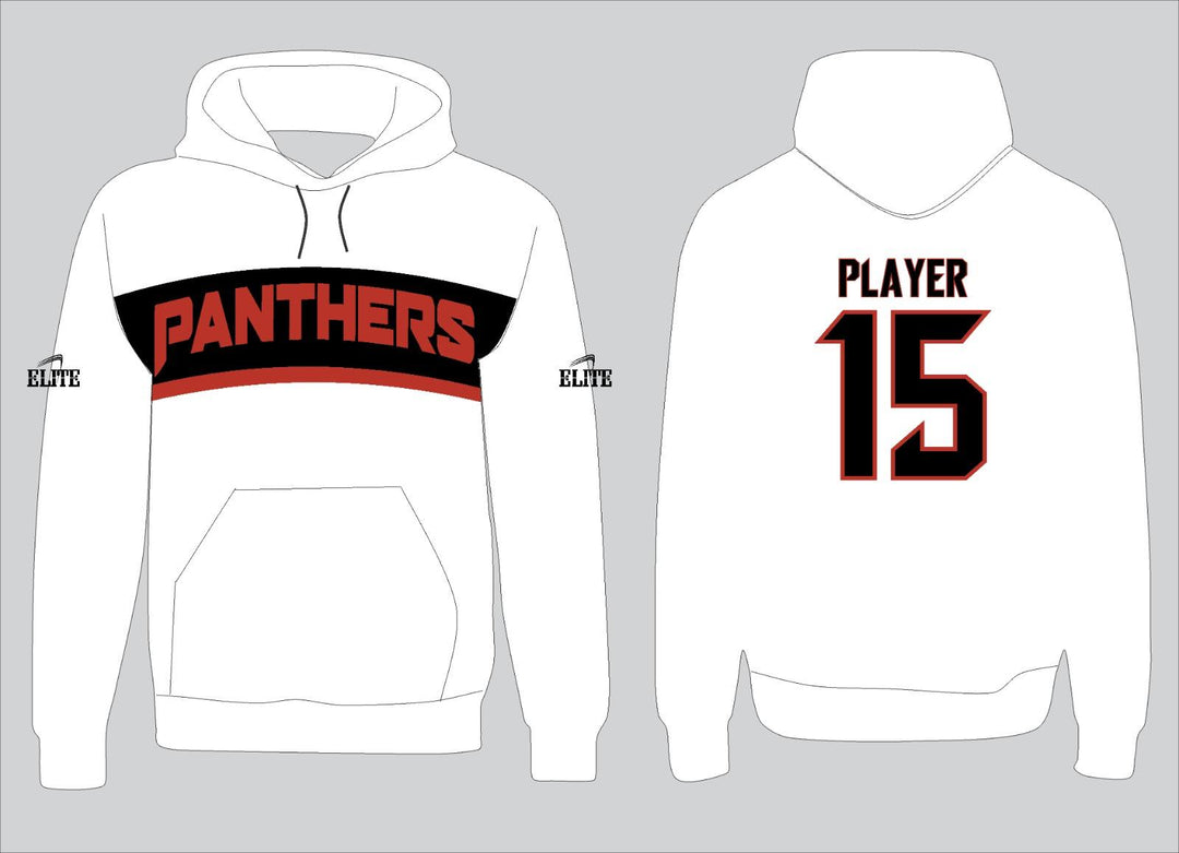 Glen Panthers Hoodie - White (Red Logo)