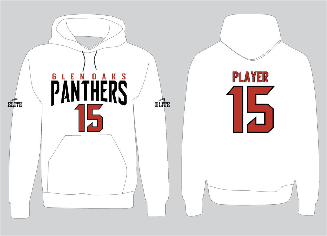 Glen Panthers Hoodie - White & Black