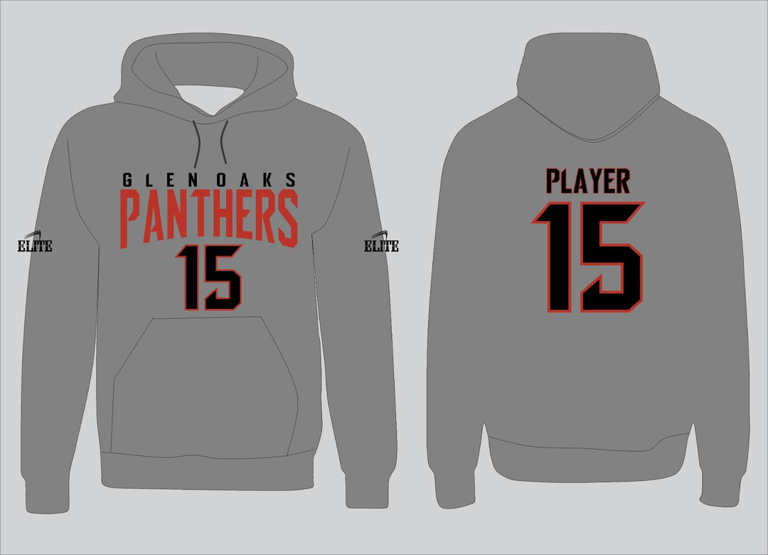 Glen Panthers Hoodie - Grey & Red