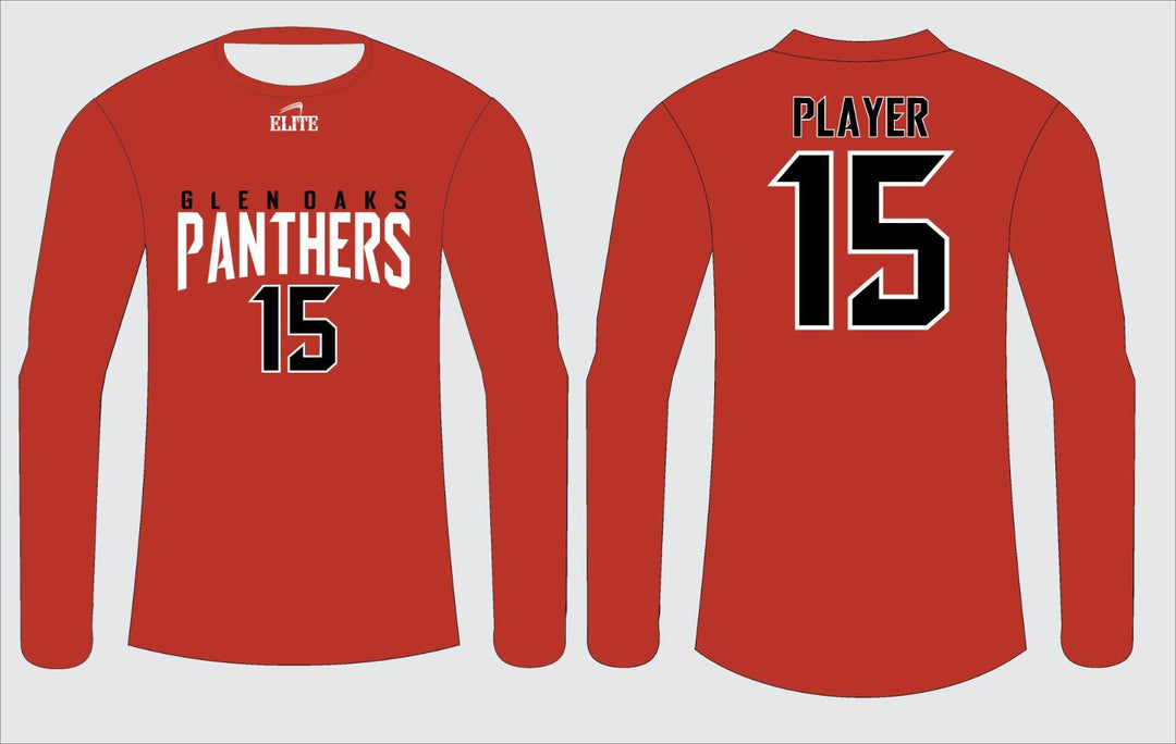 Glen Panthers Long Sleeve Shirt - Red