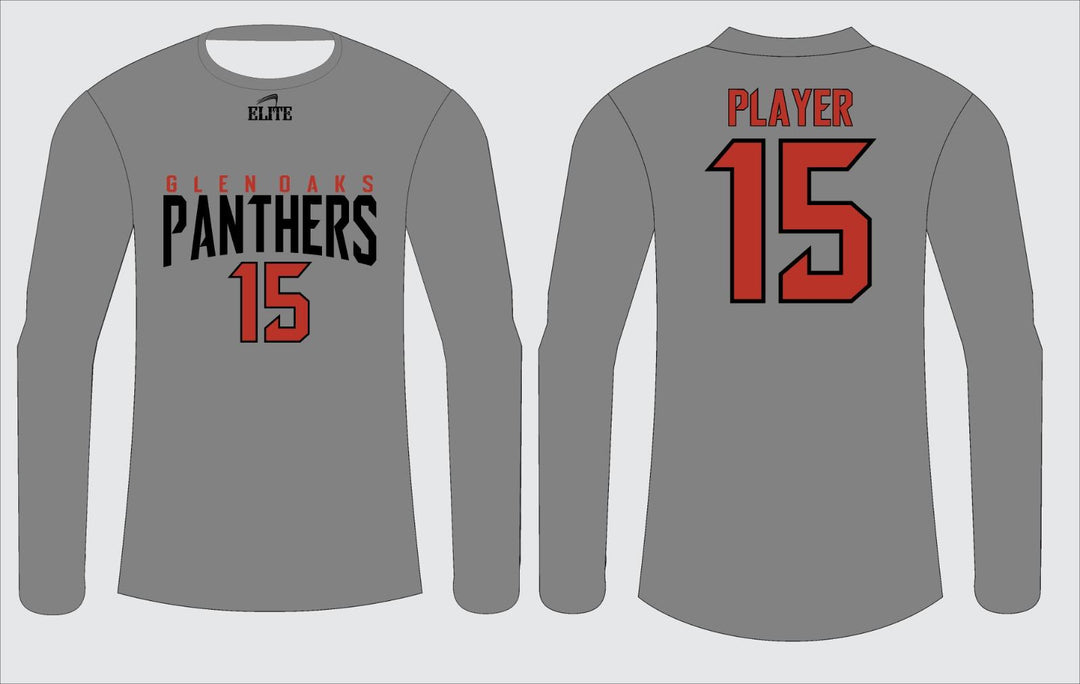 Glen Panthers Long Sleeve Shirt - Grey
