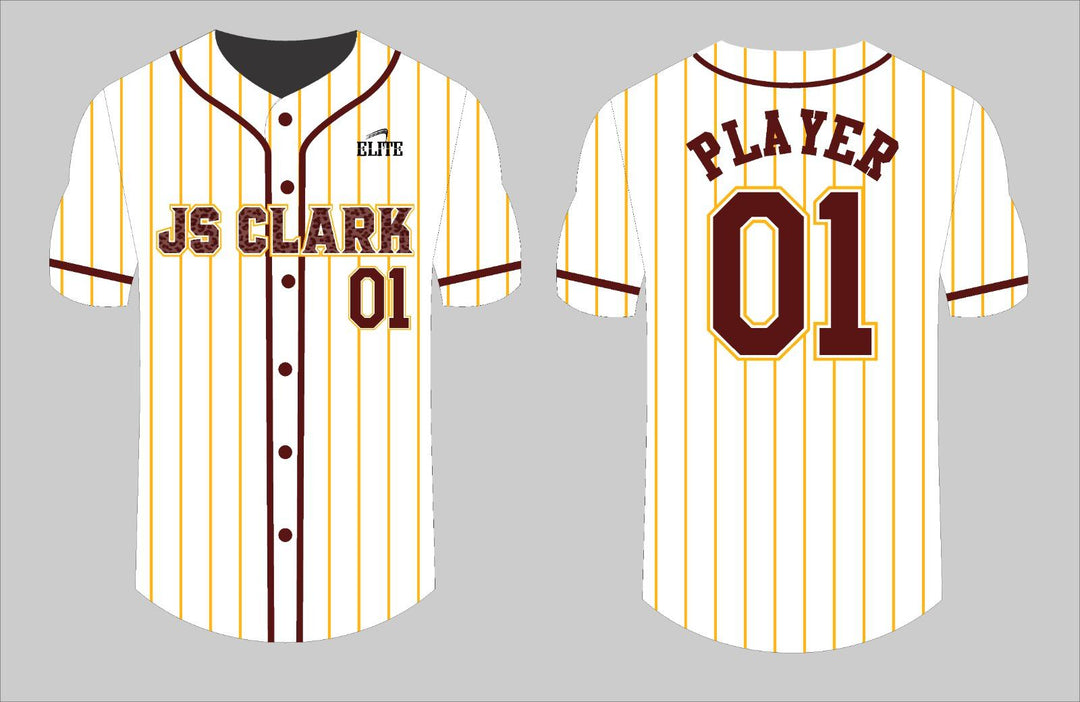 JS CLARK Baseball Jersey - White