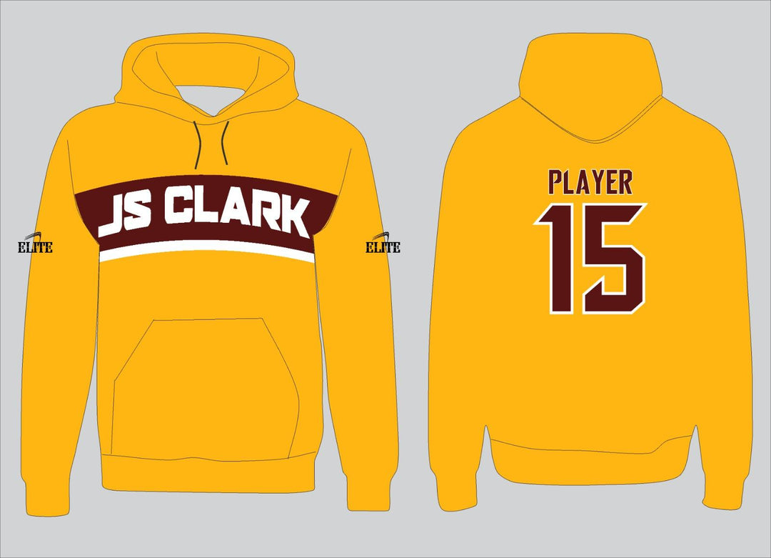 JS CLARK Hoodie - Yellow (White Logo)