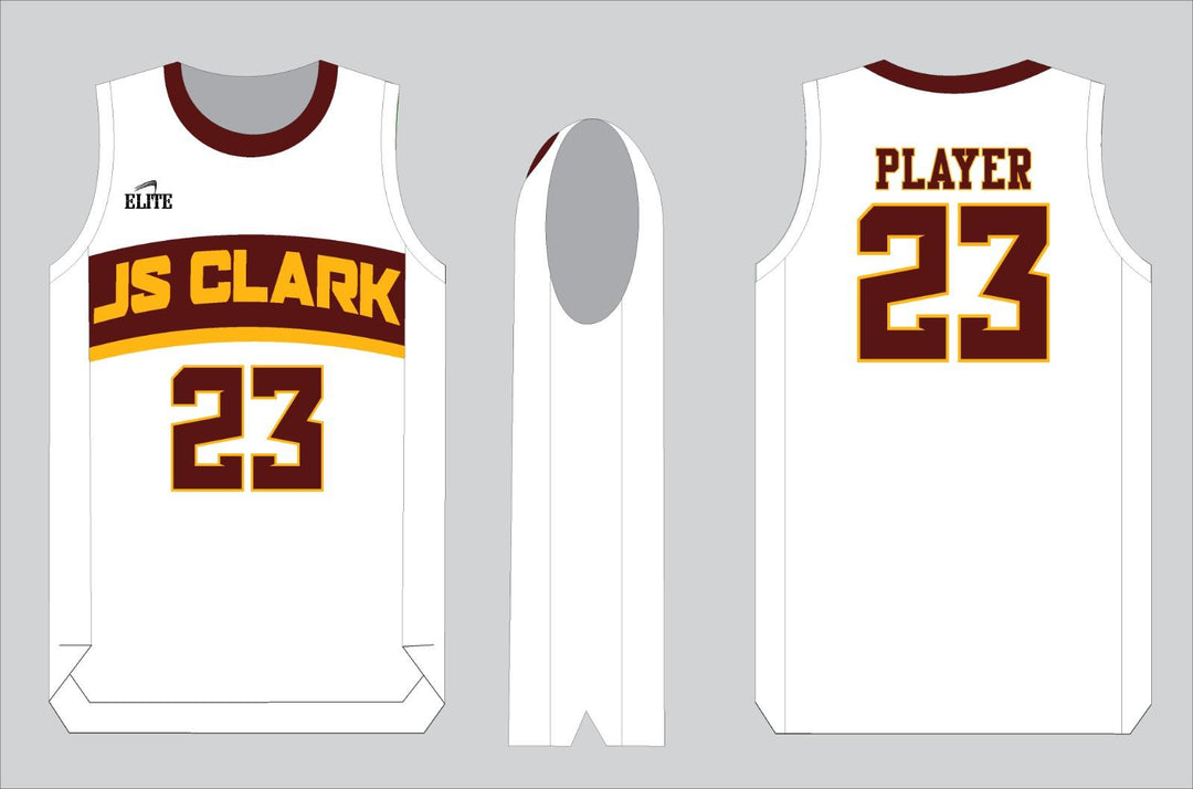 JS CLARK Basketball Jersey - White