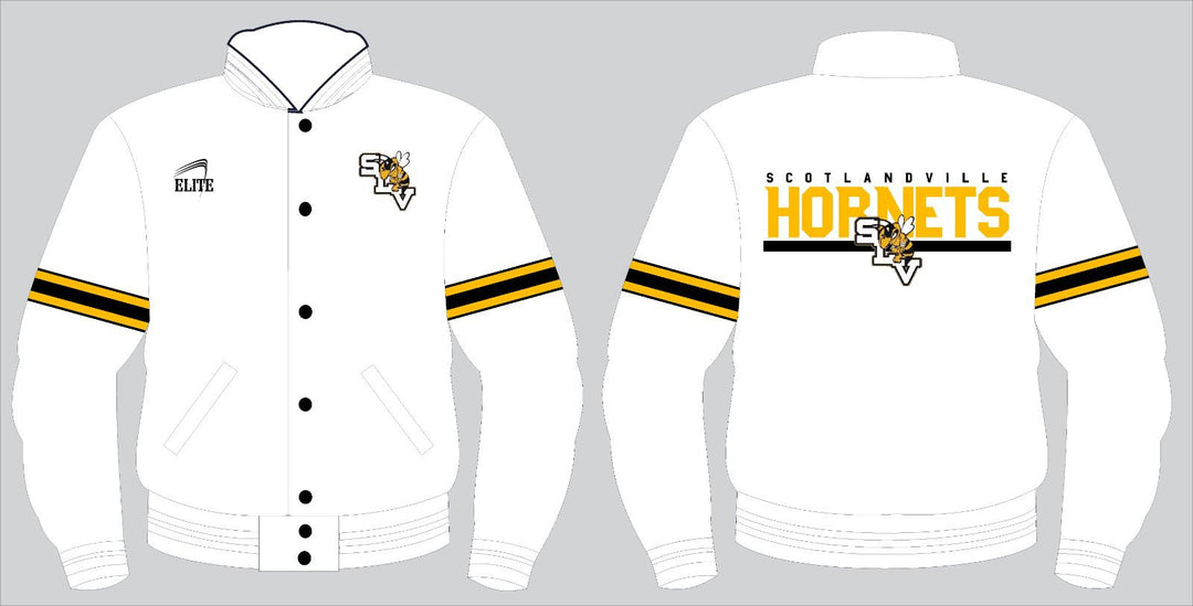 Hornets Bomber Jacker - White