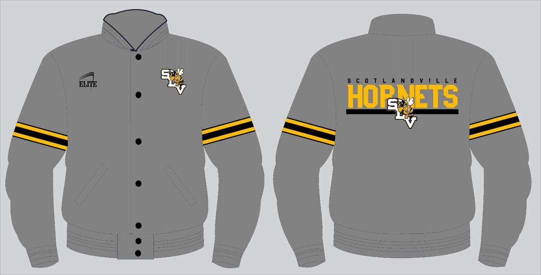 Hornets Bomber Jacker - Grey