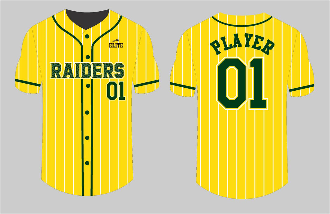 Park Raiders Baseball Jersey - Yellow