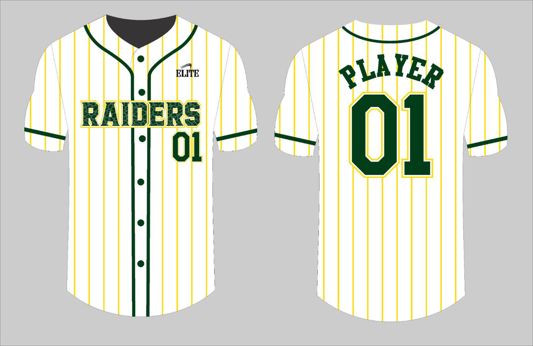 Park Raiders Baseball Jersey - White