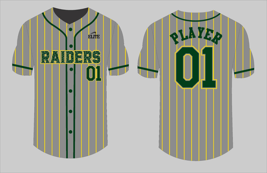 Park Raiders Baseball Jersey - Grey