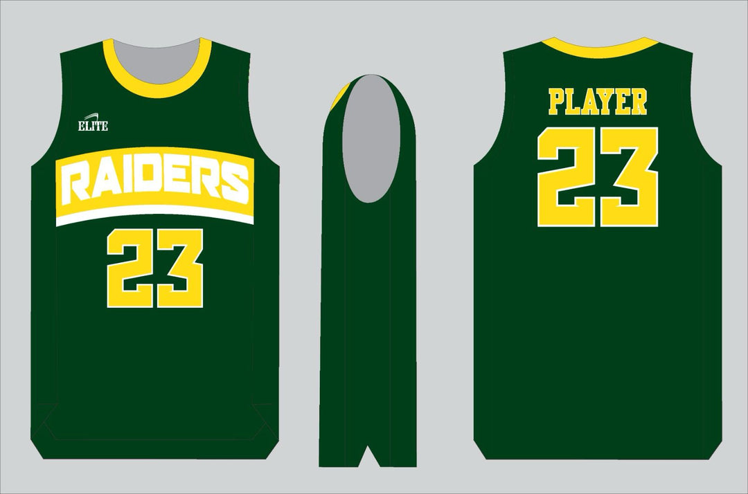 Park Raiders Basketball Jersey - Green