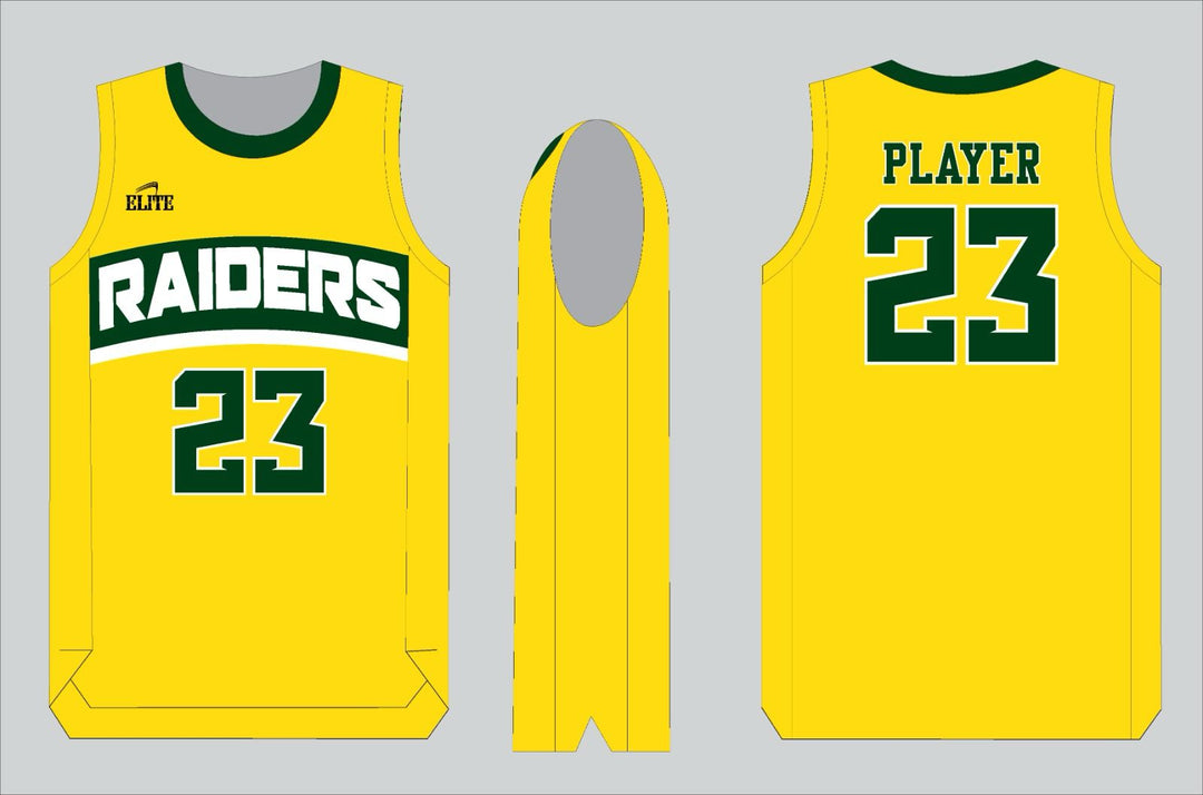 Park Raiders Basketball Jersey - Yellow