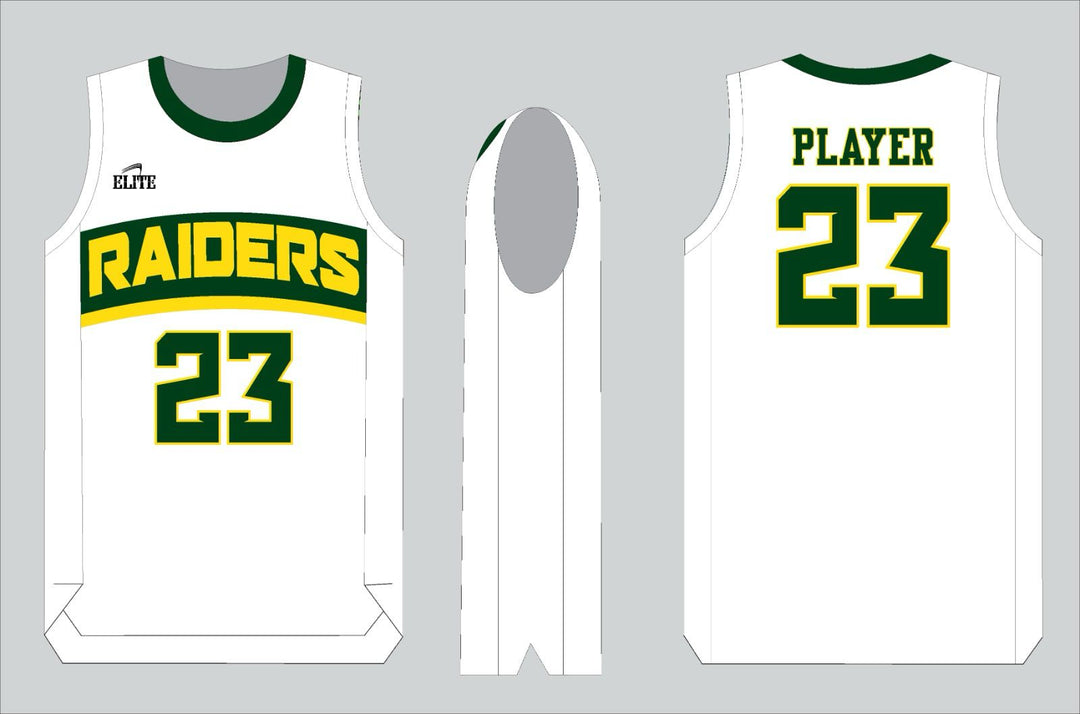 Park Raiders Basketball Jersey - White