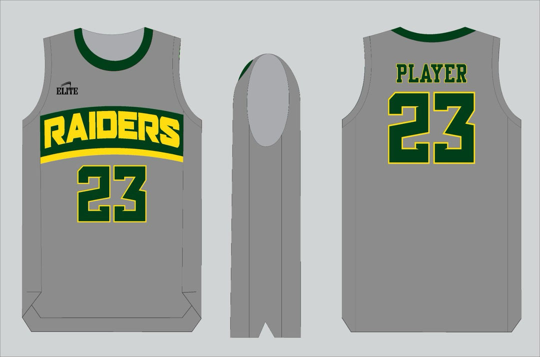 Park Raiders Basketball Jersey - Grey