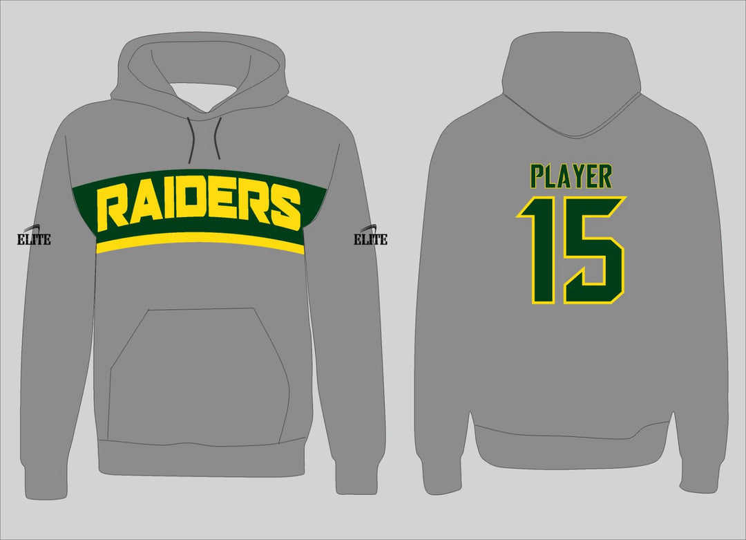 Park Raiders Hoodie - Grey (Yellow Logo)