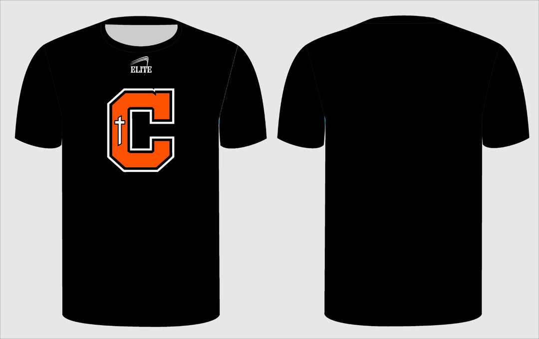 Catholic Short Sleeve Compression Shirt - Black