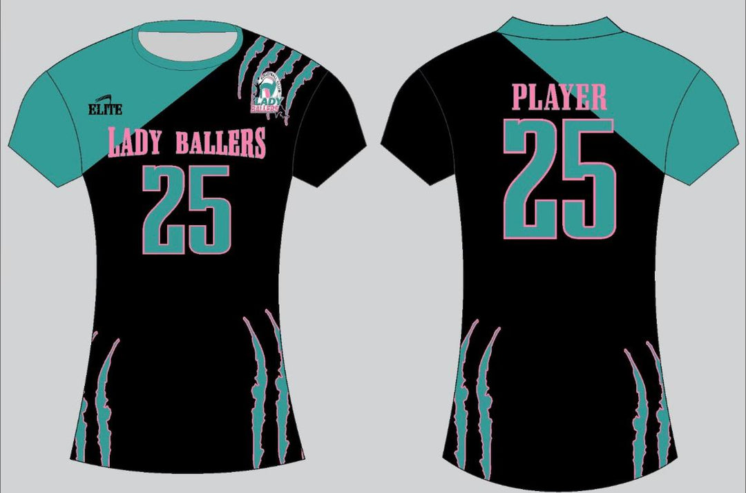 Lady Ballers Volleyball Jerseys - Black