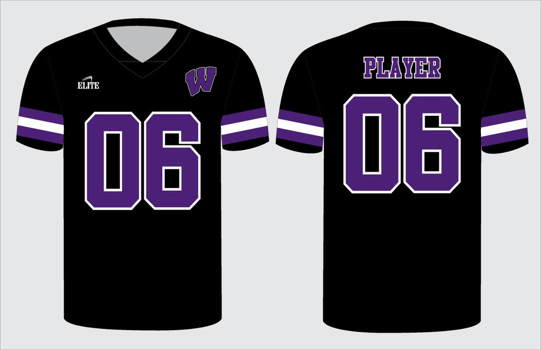 Panthers Football Jersey - Black