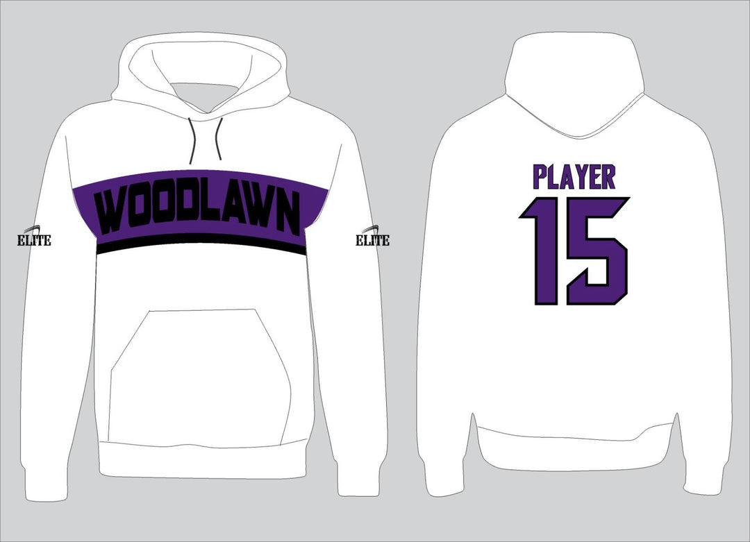 Panthers Woodlawn Hoodie - White (Black Logo)