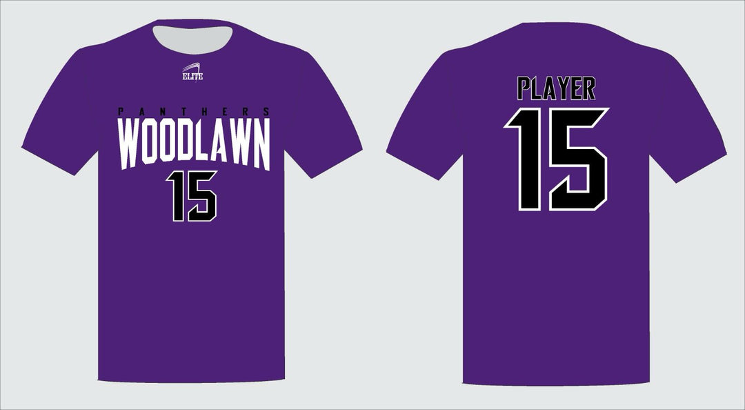 Panthers Woodlawn Short Sleeve Shirt - Purple
