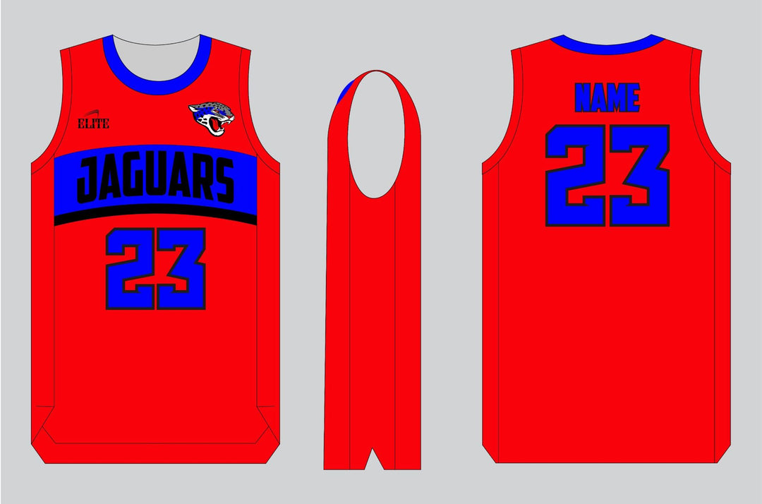 East Orange Jaguars Basketball Jersey - Red