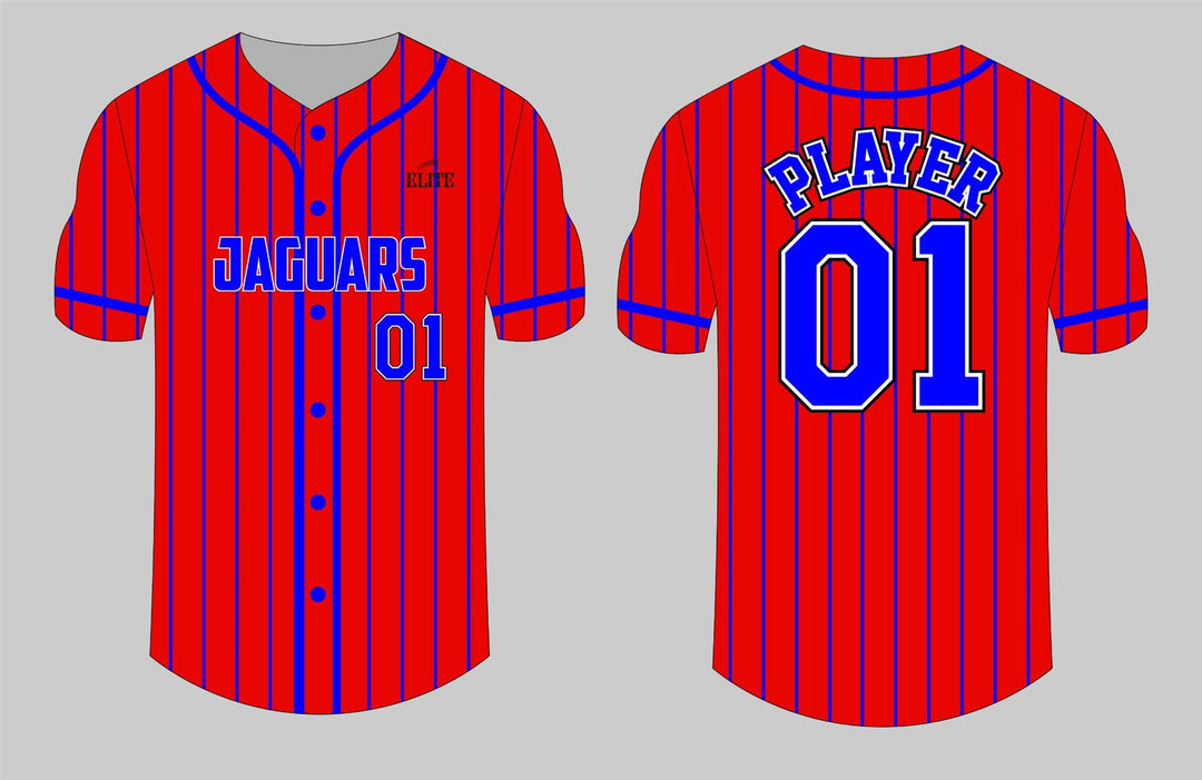 East Orange Jaguars Baseball Jersey - Red