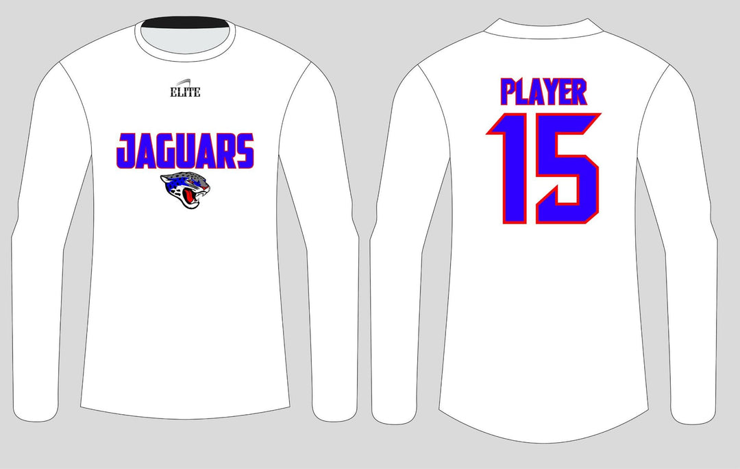 East Orange Jaguars Long Sleeve Shirt - White