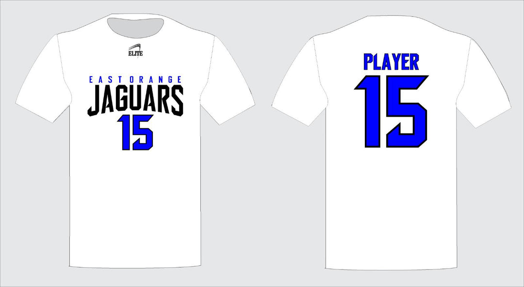 East Orange Jaguars Short Sleeve Shirt - White (Black Logo)
