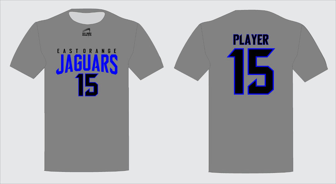East Orange Jaguars Short Sleeve Shirt - Grey (Blue Logo)