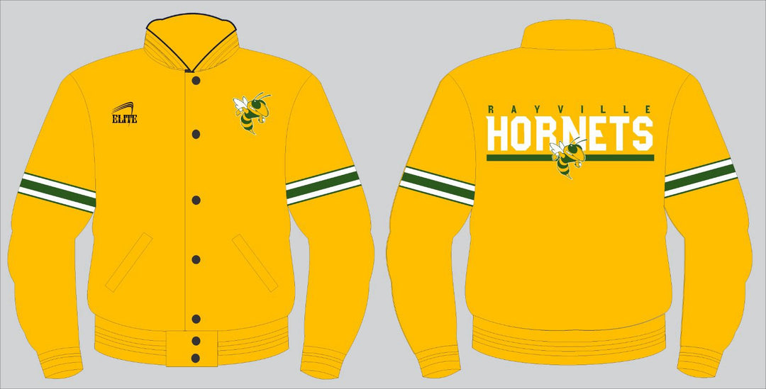 Rayville Hornets Bomber Jacket - Yellow