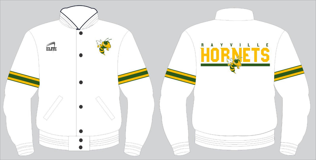 Rayville Hornets Bomber Jacket - White