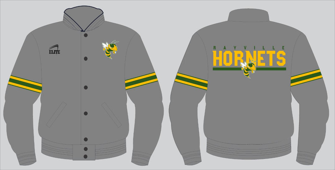 Rayville Hornets Bomber Jacket - Grey