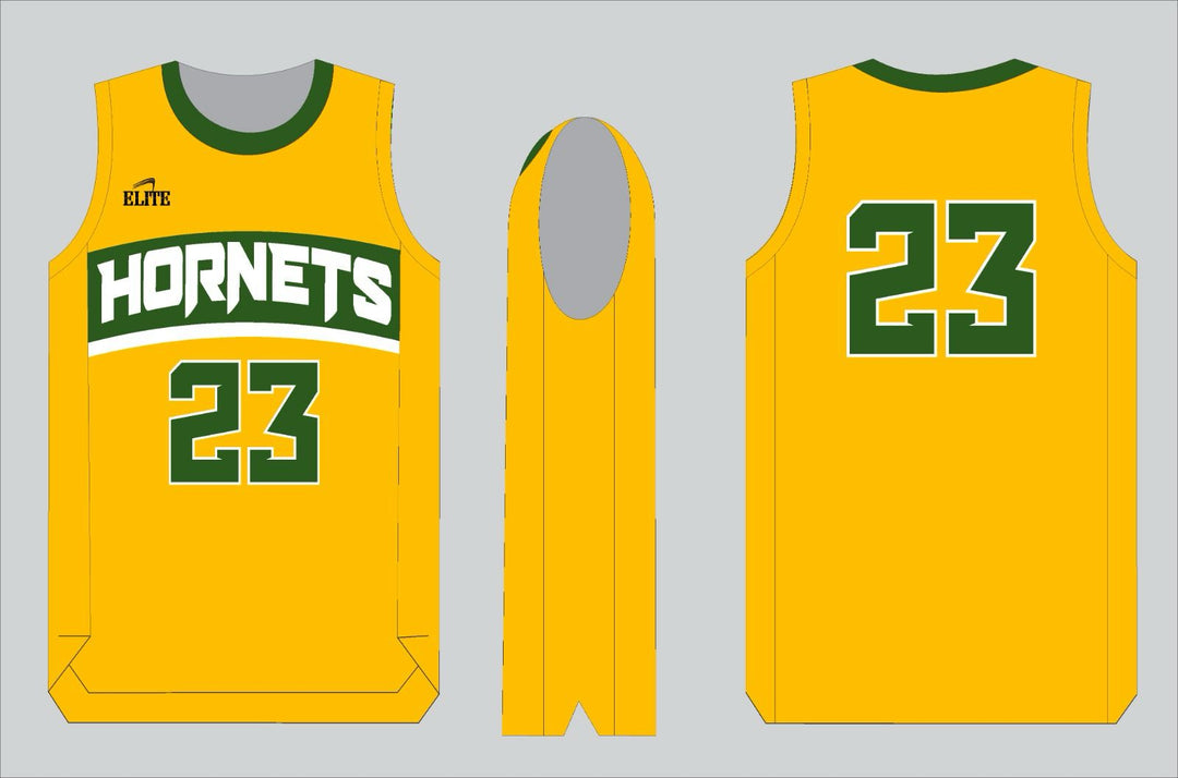 Rayville Hornets Basketball Jersey - Yellow