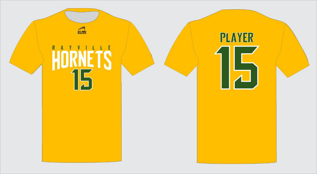 Rayville Hornets Short Sleeve Shirts - Yellow
