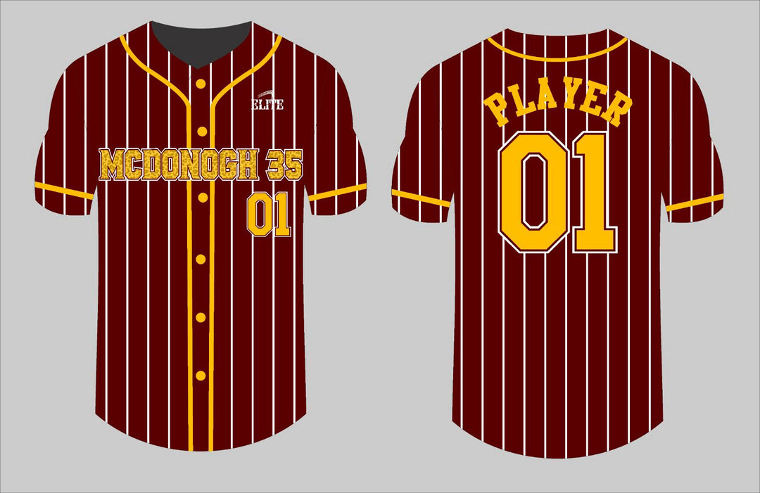 MCDONOGH 35 Baseball Jersey - Brown