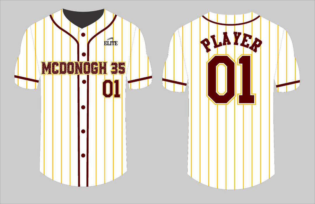 MCDONOGH 35 Baseball Jersey - White