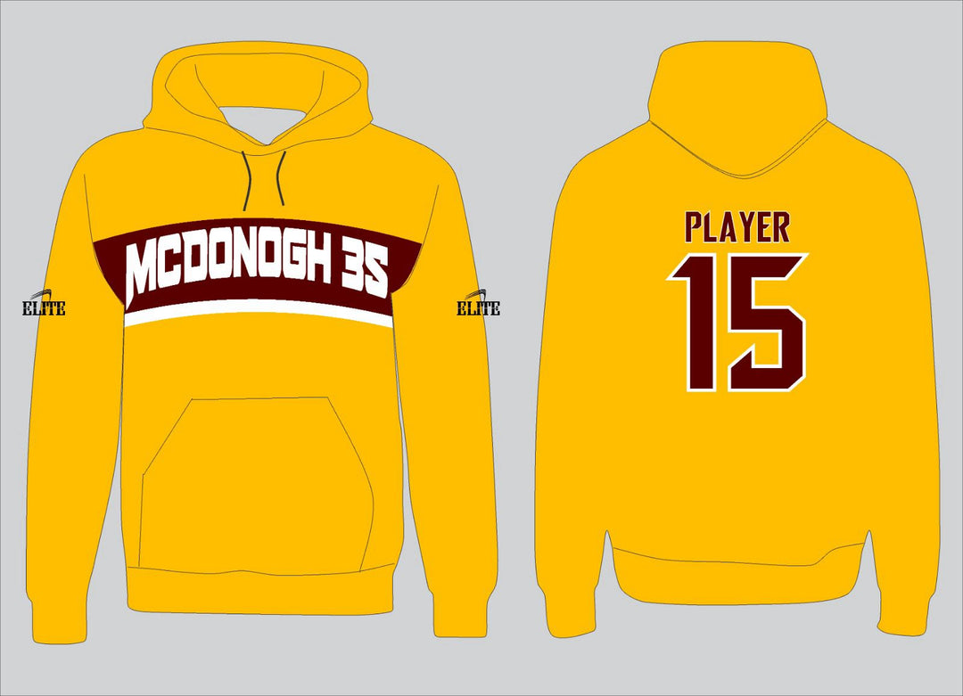 MCDONOGH 35 Hoodie - Yellow (White Logo)