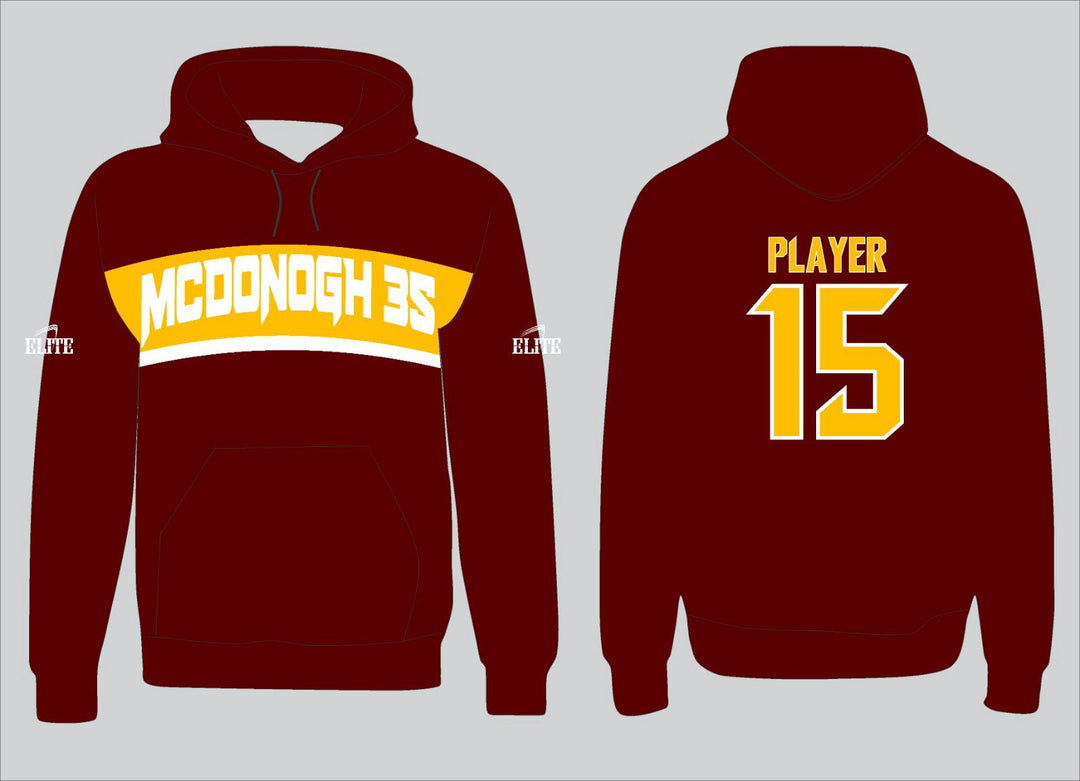 MCDONOGH 35 Hoodie - Brown (White Logo)