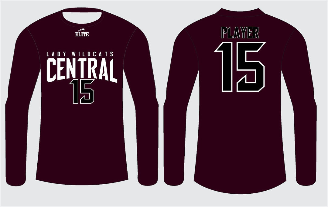 Central Long Sleeve Shirt - Maroon