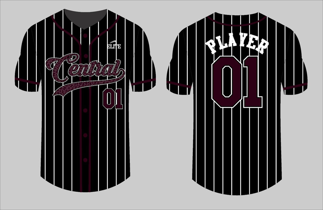 Central Baseball Jersey - Black