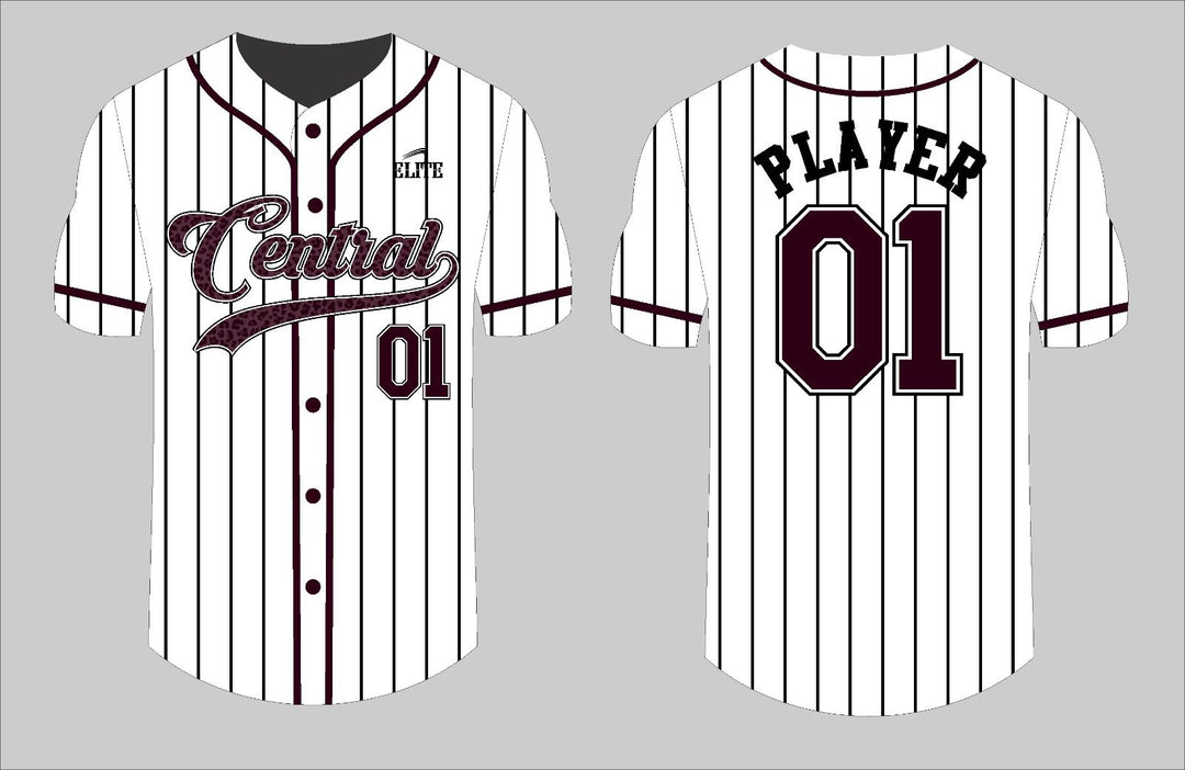 Central Baseball Jersey - White